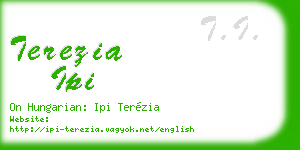 terezia ipi business card