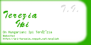 terezia ipi business card